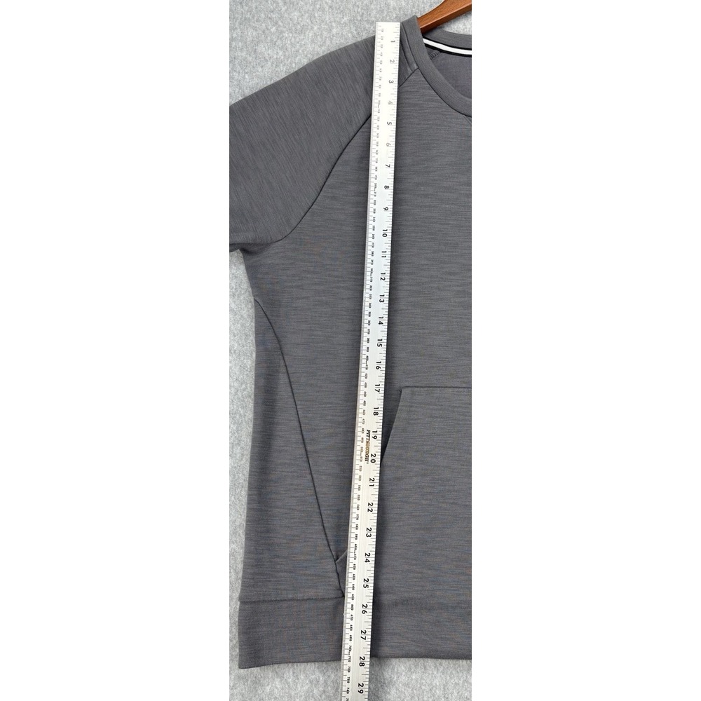 Nike Crewneck Sweatshirt Gray Large 3D Logo Minimal Athleisure Pullover normcore - Picture 9 of 9